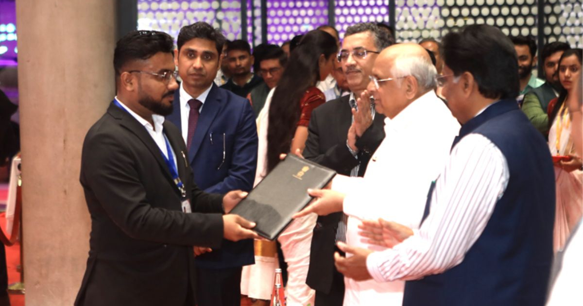 Gujarat CM Bhupendra Patel awards Space Allotment to IG Drones in iHub Complex